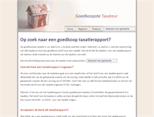 Tablet Screenshot of goedkoopste-taxateur.nl